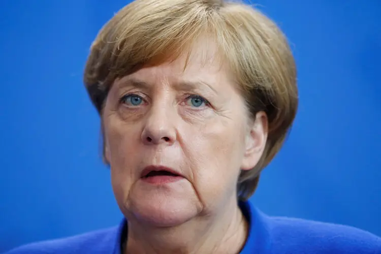 Angela Merkel: porta-voz anunciou hoje que Merkel e Trump manterão durante a cúpula do G20 uma reunião bilateral (Hannibal Hanschke/Reuters)
