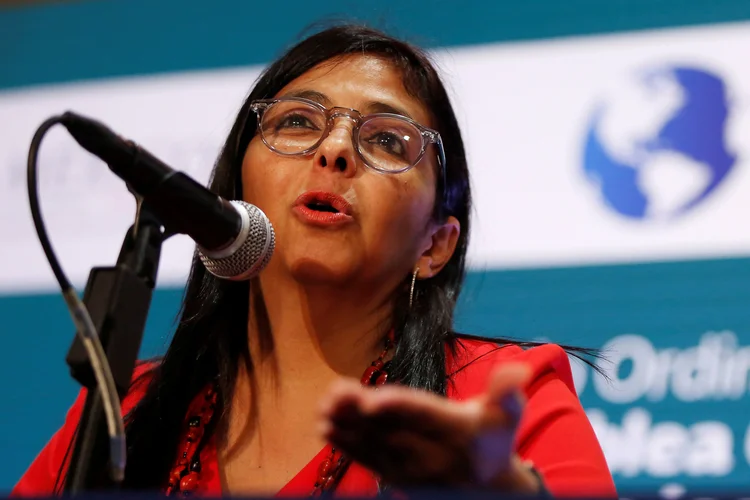 Delcy Rodriguez: "Seu grupo de contato que você está apresentando me parece completamente inútil" (Carlos Jasso/Reuters)