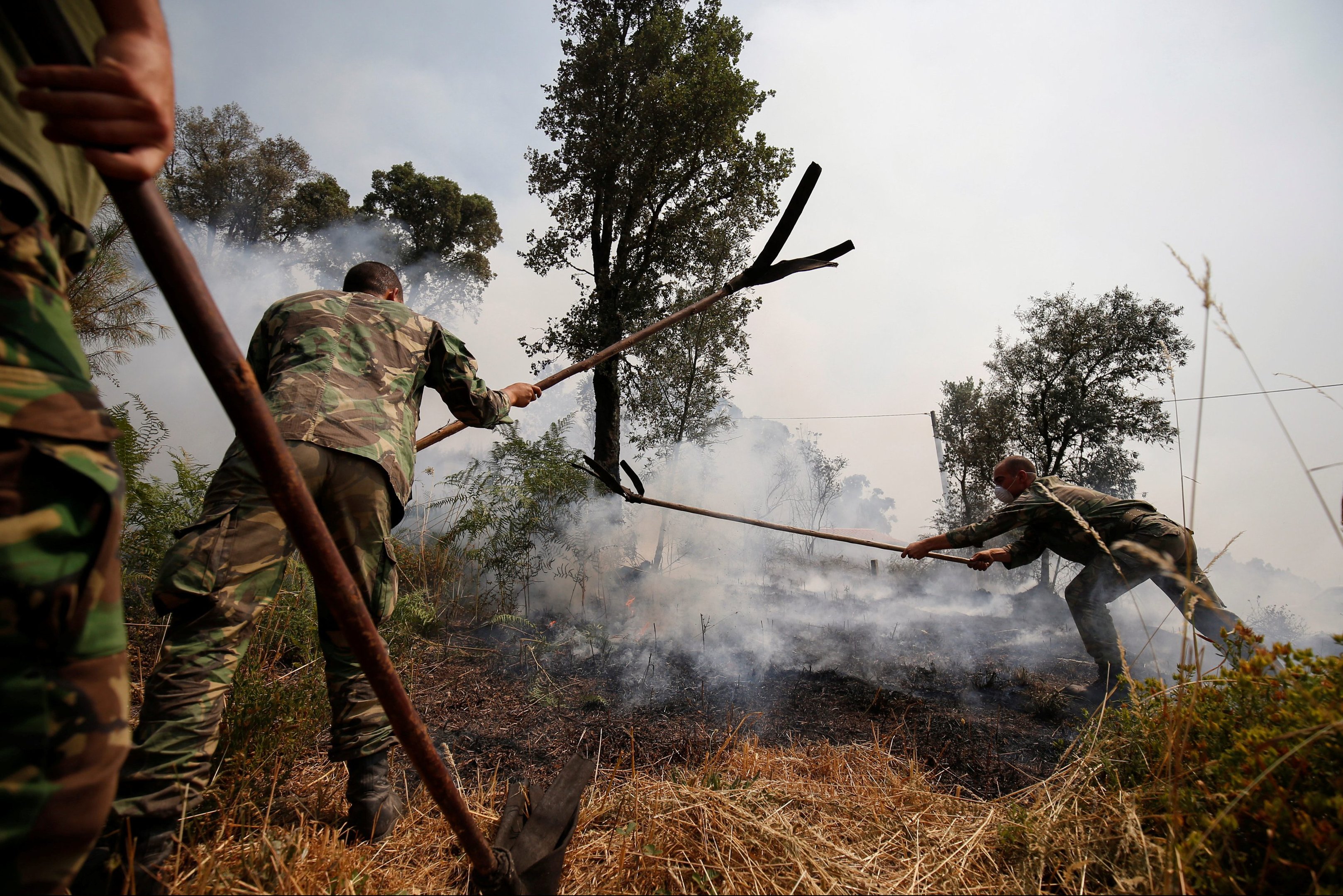 Bombeiros controlam chamas em último foco de incêndio em Portugal