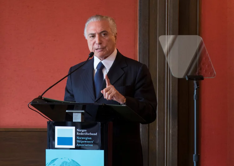 Michel Temer: "Eu reconheço que há uma crise política, é evidente" (Vidar Ruud/NTB/Reuters)
