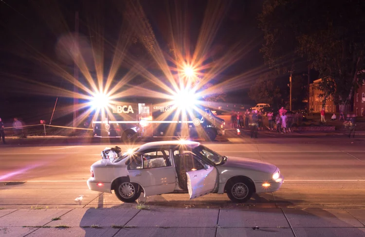 Carro do Philando Castile: o policial foi absolvido no início deste mês no julgamento pela morte de Castile, de 32 anos (Divulgação/Reuters)