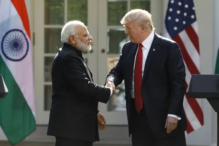 Donald Trump disse que gostaria de uma relação comercial "justa e recíproca" com a Índia (Kevin Lamarque/Reuters)