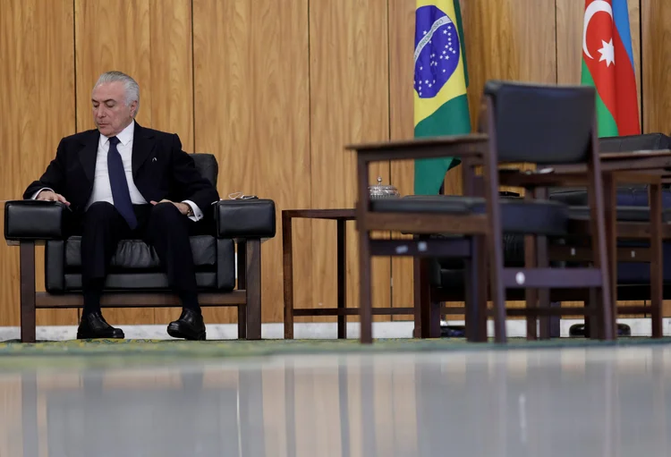 Temer: segundo um auxiliar do presidente, "é zero" a chance de um pronunciamento hoje (Ueslei Marcelino/Reuters)