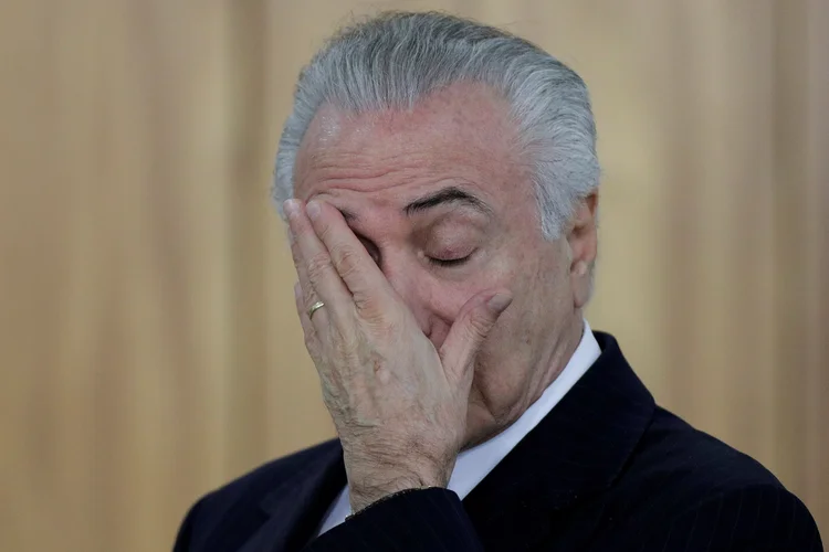 Temer: segundo a PF, a partir de agora o áudio passa a "servir como elemento de convicção ao presente inquérito" (Ueslei Marcelino/Reuters)