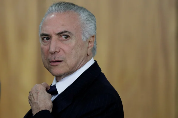 Temer: é a 1ª vez que um presidente é denunciado criminalmente pela PGR no exercício do cargo (Ueslei Marcelino/Reuters)