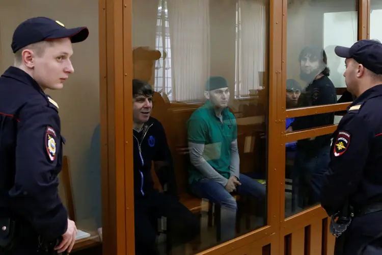 Suspeitos de assassinato de Boris Nemtsov: os 12 jurados levaram três dias para chegar a um acordo sobre a sentença (Sergei Karpukhin/Reuters)