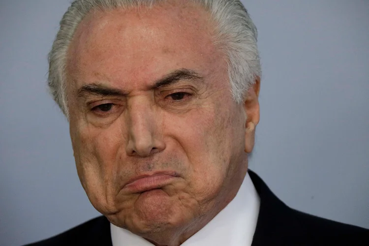 Michel Temer: o presidente foi denunciado por corrupção passiva (REUTERS/Ueslei Marcelino/Reuters)
