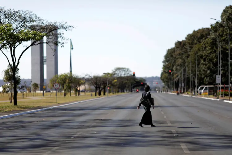 Greve: o fechamento da Esplanada serviu apenas para complicar o trânsito (REUTERS/Ueslei Marcelino/Reuters)