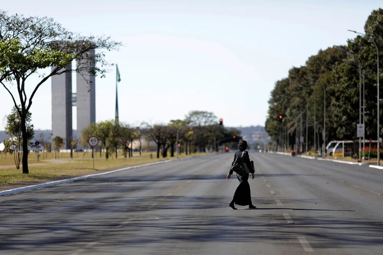 Greve: o fechamento da Esplanada serviu apenas para complicar o trânsito (REUTERS/Ueslei Marcelino/Reuters)