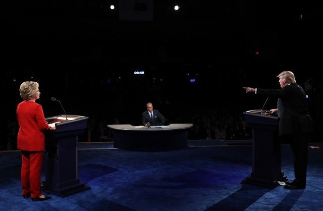 Hillary vence o primeiro debate