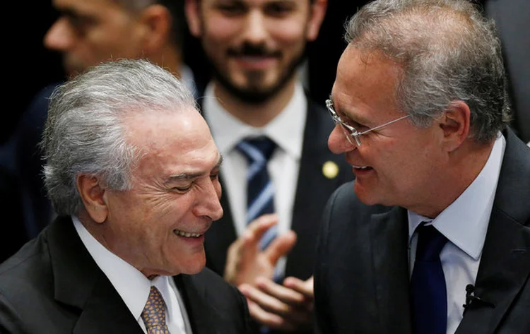 TEMER E CALHEIROS: Além de Renan, que bateu de frente com juízes e procuradores no ano passado, Henrique de Almeida Ávila teve apoio do ministro do STF Gilmar Mendes / Ueslei Marcelino/ Reuters