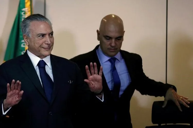 TEMER E MORAES, O MINISTRO DA JUSTIÇA: após o massacre de Carandiru, o então secretário de Segurança afirmou que os policiais precisavam de &#8220;repouso e meditação&#8221;  / Ueslei Marcelino/ Reuters