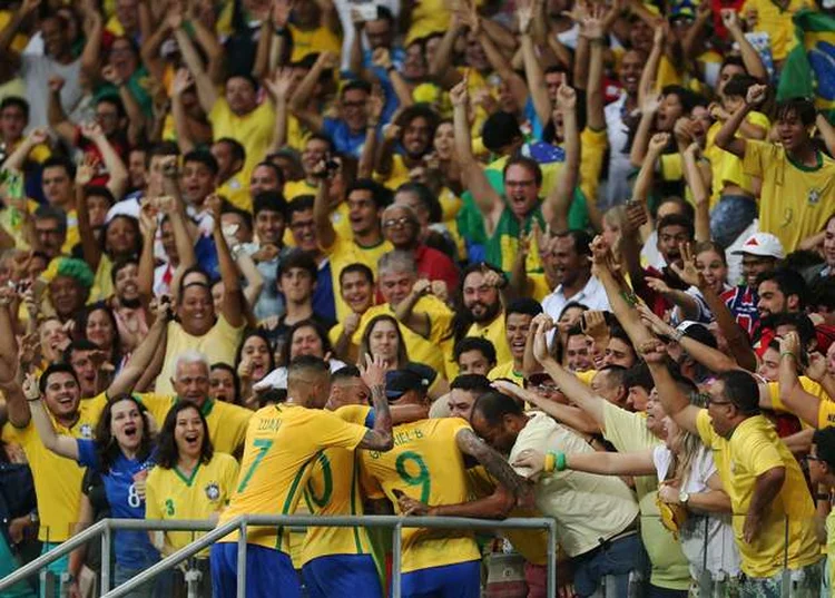 DESENCANTOU: seleção masculina de futebol goleou a Dinamarca por 4 a 0 nesta quarta-feira  / Fernando Donasci/ Reuters (Fernando Donasci/Reuters)