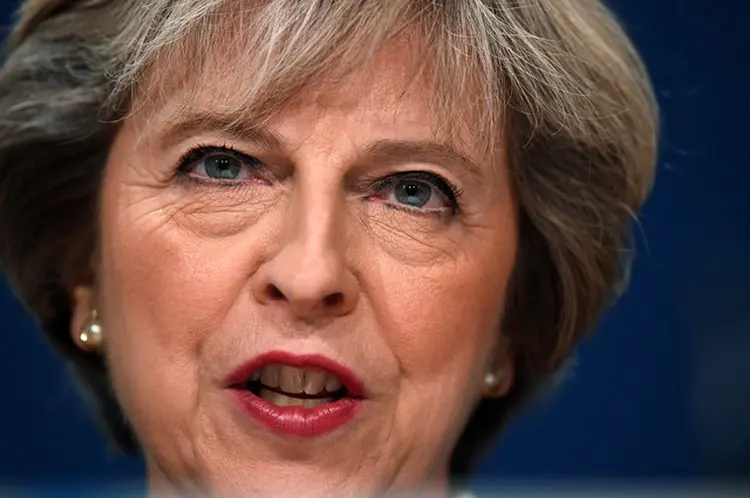 Theresa May, sobre as eleições de junho: "quando o resultado chegou foi um choque completo" (Toby Melville/Reuters)