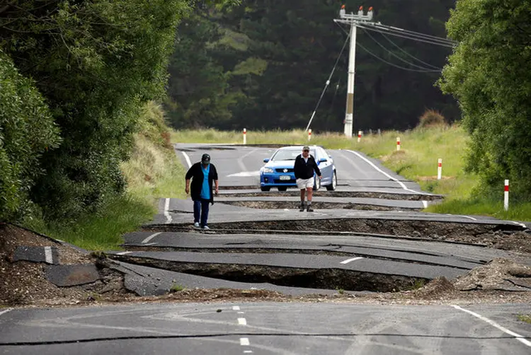 TERREMOTO:  Nova Zelândia foi atingida por tremor de 7,9 graus, que deixou dois mortos  / Anthony Phelps/ Reuters