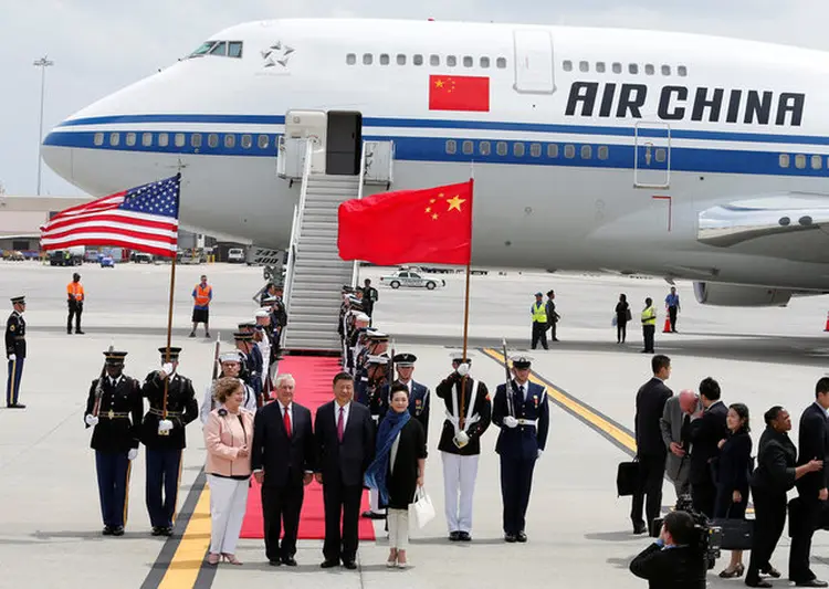 XI JINPING: presidente chinês desembarca nos Estados Unidos para encontro com Donald Trump / Joe Skipper/Reuters