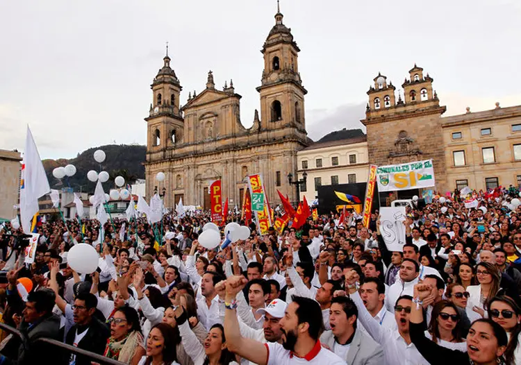 CARTAGENA: colombianos comemoram assinatura de acordo de paz com as Farc  / Felipe Caicedo/ Reuters (Felipe Caicedo/Reuters)