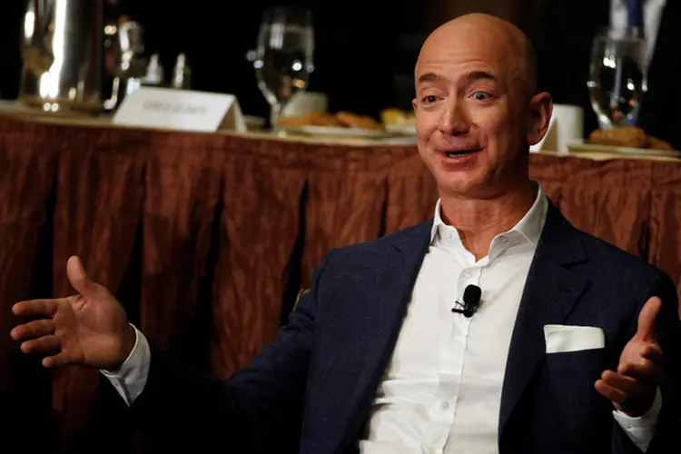 Jeff Bezos: ele ganhou quase 5 bilhões de dólares na última terça-feira (rendan McDermid/ Reuters/Reuters)