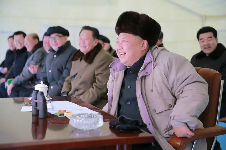 KIM JONG UN: o presidente norte-coreano é uma das fontes de instabilidades políticas em 2017  / KCNA via REUTERS