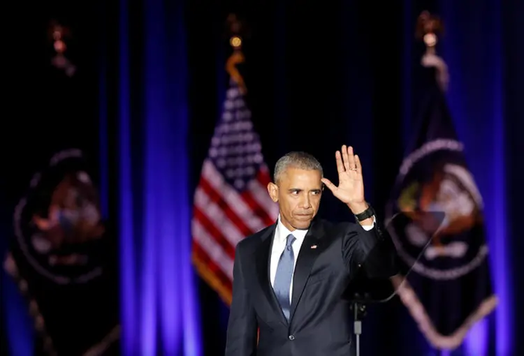 OBAMA: presidente americano fez seu discurso de despedida na noite de ontem, em Chicago / John Gress/ Reuters