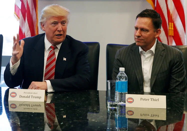 TRUMP E THIEL: o empreendedor avisou que os seus pares consideravam que o mundo todo estava bem se eles estivessem bem; os dados mostram que não é bem assim  / Shannon Stapleton/ Reuters