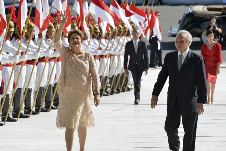 Dilma Rousseff e Michel Temer na cerimônia de posse em 2014 (Marcelo Camargo/Agência Brasil/Agência Brasil)