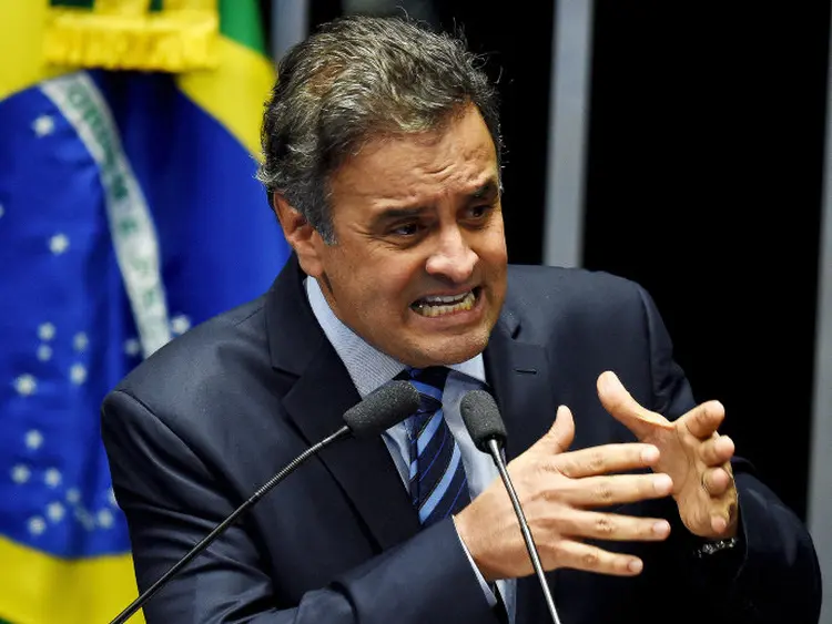 Aécio Neves: afastado do cargo (Evaristo Sá/AFP)