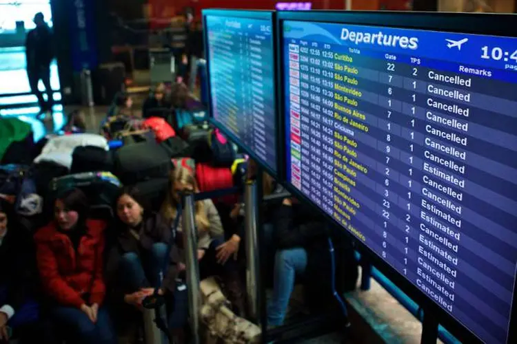 AEROPORTO SALGADO FILHO: o terminal de Porto Alegre é um dos que foram leiloados nesta quinta-feira / Jefferson Bernardes/AFP