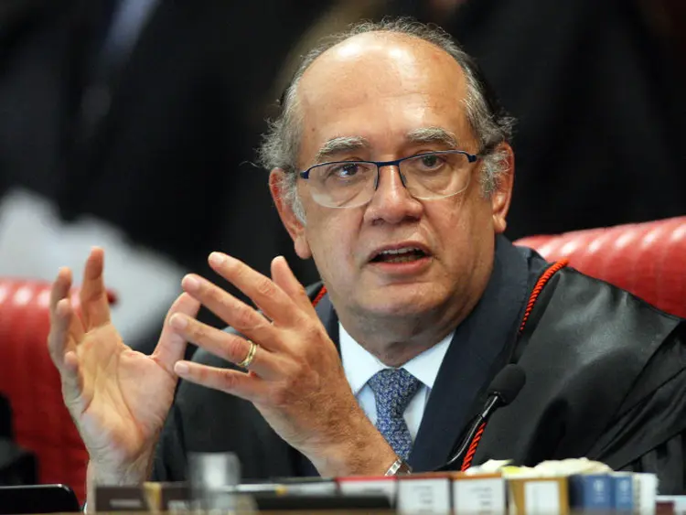 Gilmar Mendes: ministro votou a favor de o ex-presidente aguardar em liberdade até uma decisão do Superior Tribunal de Justiça (STJ) no caso do triplex do Guarujá (Nelson Jr./ TSE/Reprodução)