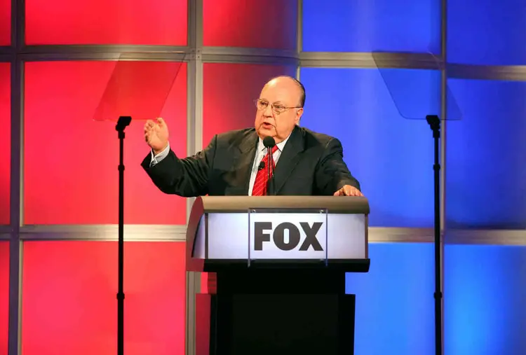 ROGER AILES: acusado de assédio, ele recebeu 40 milhões de dólares para deixar a Fox News  / Frederick M. Brown/ Getty Images