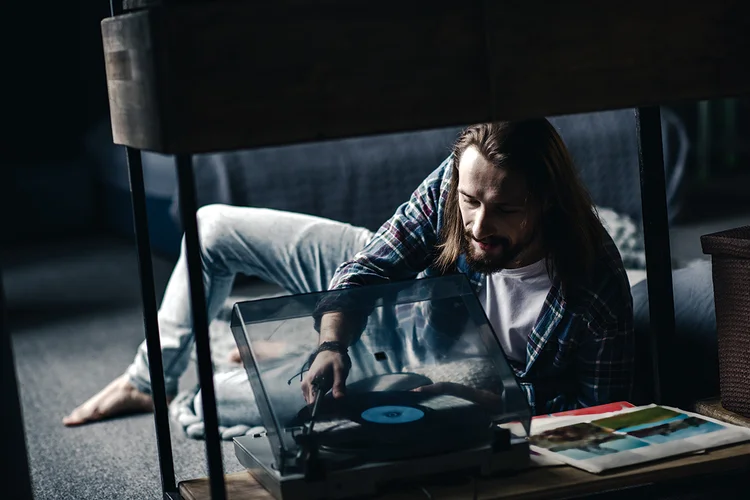 Tempo livre: um dos hobbies que mais
crescem no Brasil são as coleções de discos
de vinil (Getty Images)