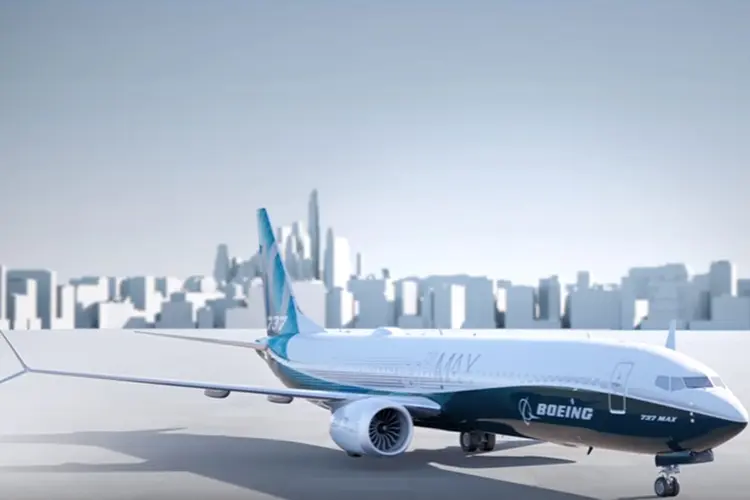 Boeing 737 Max: Boeing anunciou um acordo com a Flydubai, sediada em Dubai, de até 225 ou mais de seus aviões 737 Max 8 (Boeing/Youtube/Reprodução)
