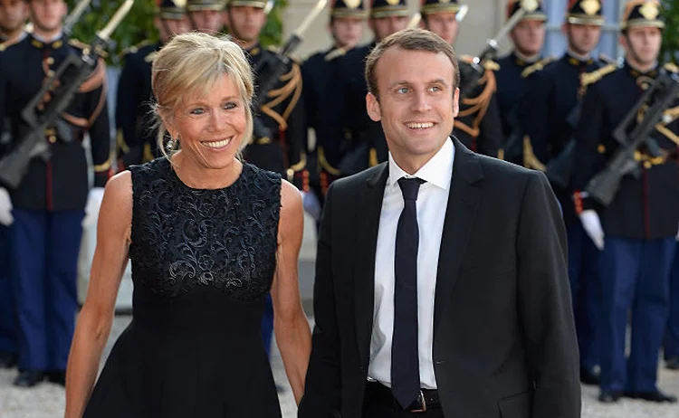 BRIGITTE E EMMANUEL MACRON: presidente eleito afirmou que sua mulher terá papel relevante no novo governo / Pascal Le Segretain/ Getty Images (Pascal Le Segretain/Getty Images)