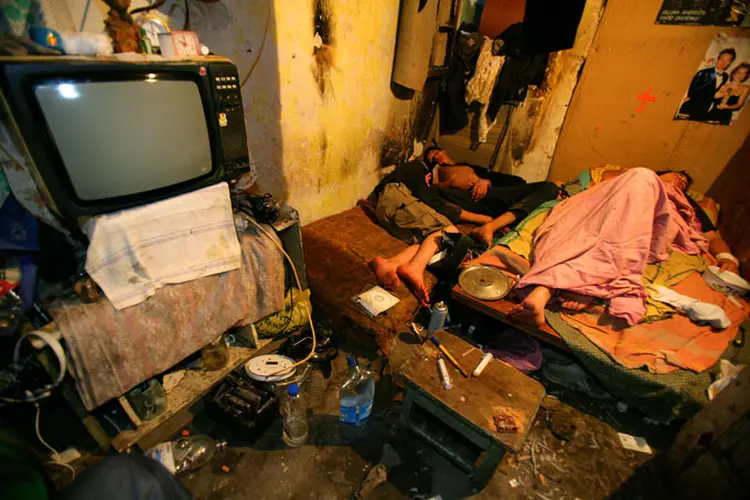 Cracolândia: locais públicos ocupados por usuários conseguiram ser evacuados apenas quando a ação foi além da polícia (Brent Stirton/Getty Images)