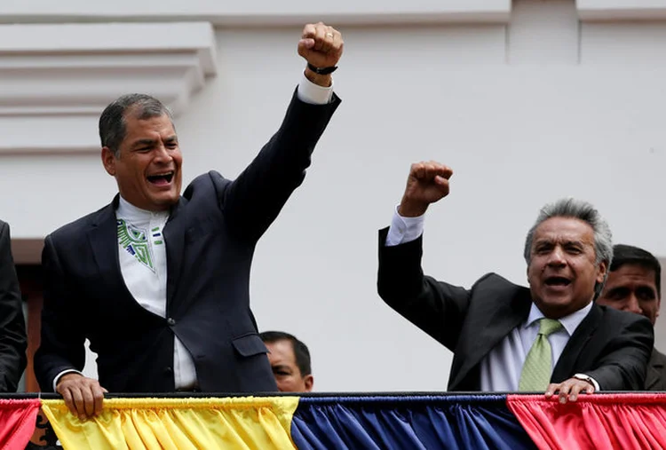 CORREA E MORENO: o novo presidente terá que dialogar mais com o Congresso  / Mariana Bazo/ Reuters (Mariana Bazo/Reuters)