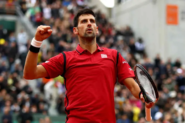 DJOKOVIC: ele é o primeiro tenista a chegar aos 100 milhões de dólares em prêmios. Guga é o número 21 do ranking, com 14,8 mihões / Clive Brunskill/ Getty Images