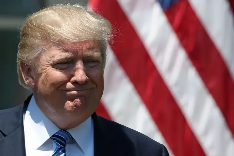 Trump: silêncio do presidente sobre o mês de junho surpreendeu (Mark Wilson/Getty Images/Getty Images)