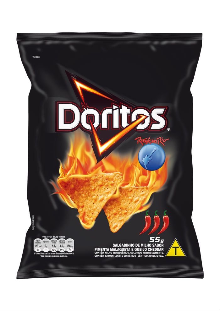 D Ritos Doritos lança três novos sabores para o Rock in Rio | Exame
