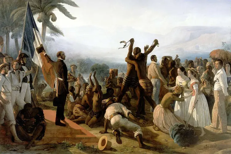 ABOLIÇÃO? Pintura de Auguste François Biard, representava o fim da escravidão no Brasil / WikimediaCommons