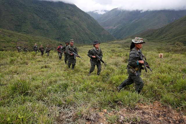 Combatentes das Farc: Pelo menos seis ex-integrantes das Farc foram assassinados em Ituango desde a assinatura do acordo de paz (John Vizcaino/Reuters)
