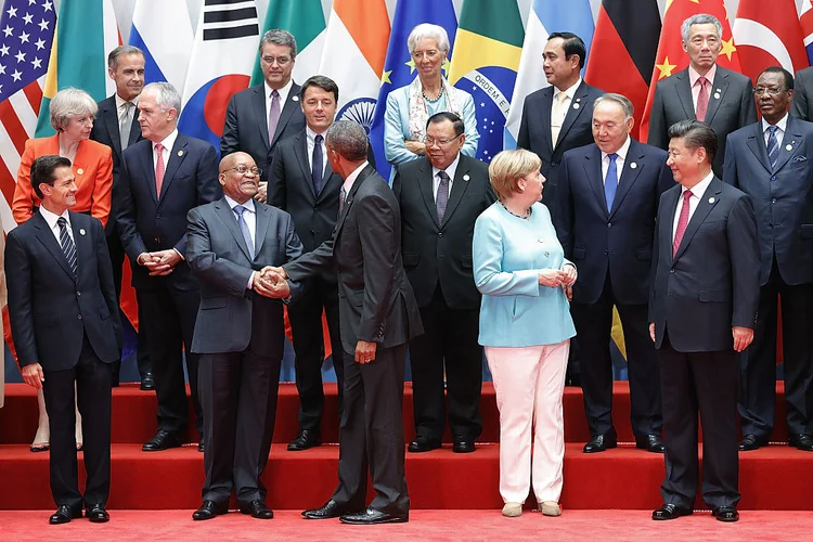 G20: em vez de discussões bizarras e pouco práticas, mundo ganharia se o debate entre os líderes fosse sobre o crescimento econômico / Lintao Zhang/Getty Images