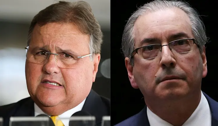 GEDDEL E CUNHA: troca de mensagens entre os dois deu origem à operação &#8220;Cui Bono?&#8221; / Valter Campanato/Agência Brasil e Adriano Machado/Reuters (Valter Campanato/Agência Brasil e Adriano Machado/Reuters/Agência Brasil)