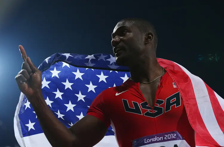 ATLETISMO: O velocista Justin Gatlin é um dos destaques da equipe americana no Rio 2016 / Cameron Spencer / Getty Images