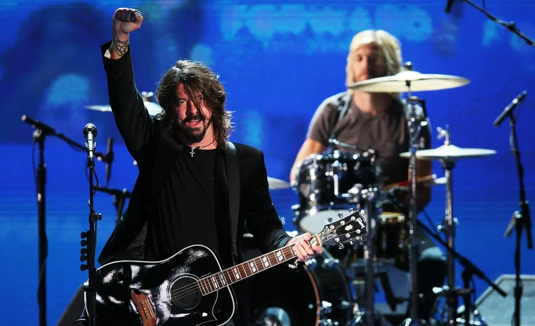 Foo Fighters: último lançamento do Foo Fighters foi Saint Cecilia, um EP, em novembro de 2015 (Alex Wong/Getty Images)