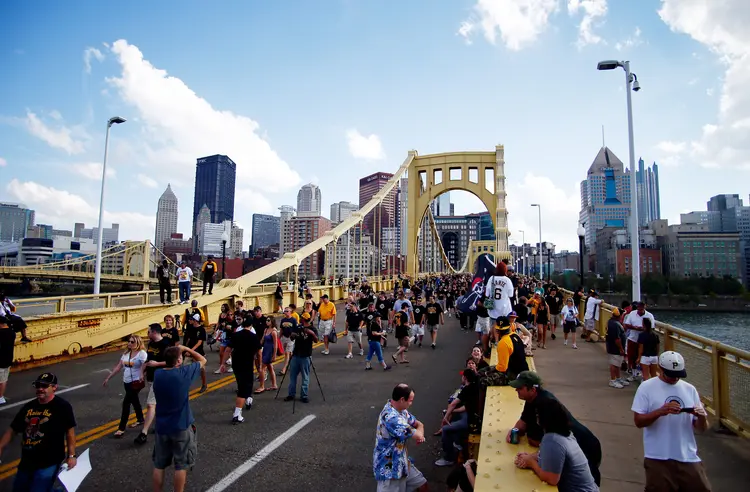 Pittsburgh: "Fui eleito para representar os cidadãos de Pittsburgh, não de Paris", declarou Trump (Justin K. Aller/Getty Images)