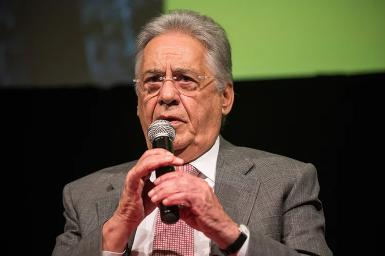 Fernando Henrique Cardoso: até o presente momento, ex-presidente deixava sua comunicação a cargo dos perfis ligados a Fundação Fernando Henrique Cardoso (Andrew Burton/Getty Images)