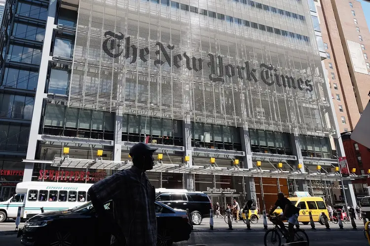 NYT: jornal mais tradicional do mundo divulga seus resultados anuais nesta quinta-feira  / Mark Coppola/Getty Images (Mark Coppola/Getty Images)