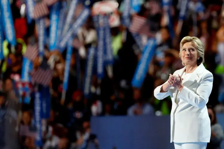 CANDIDATA: a democrata Hillary Clinton é a primeira mulher a concorrer à presidência dos Estados Unidos / Aaron P. Bernstein/Getty Images
