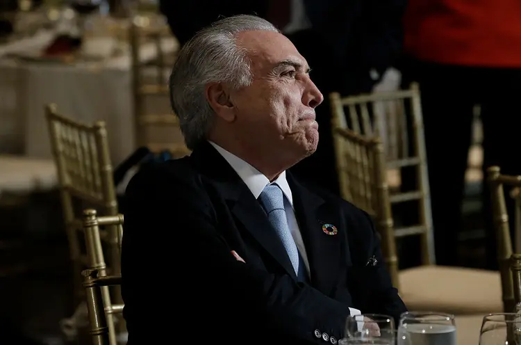 MICHEL TEMER: segundo a PGR, presidente recebeu cerca de R$ 15 milhões em propinas da JBS / Peter Foley/ Pool/Getty Images