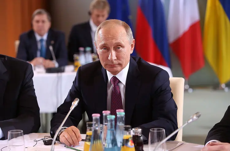 VLADIMIR PUTIN: presidente russo realiza uma conferência com a imprensa e pode jogar luz nos assuntos mais importantes da atualidade / Adam Berry/ Getty Images